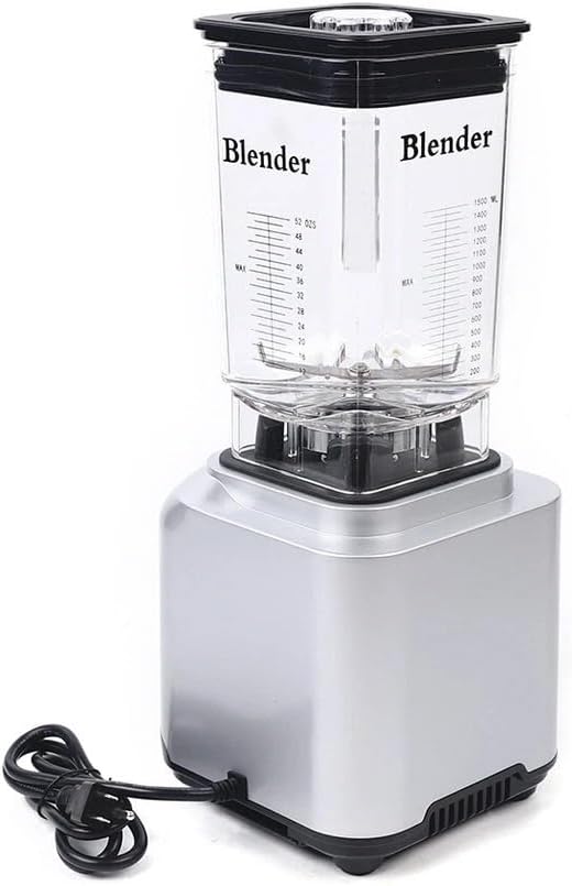 Heavy Duty Commercial Blender 2200W Professional Countertop Blender with Timer10 Speeds 50 oz Large Capacity for Crushing Ice Frozen Fruit Soup and Smoothies for Home and Restaurant Use