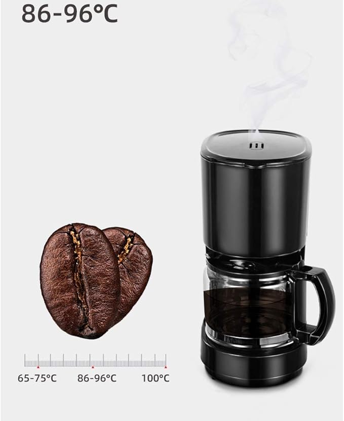 Coffee Machine Household Small Full Semi-Automatic Drip Maker 1 Person-2