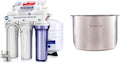 iSpring RCC7AK NSF Certified 75 GPD Alkaline 6-Stage Reverse Osmosis System &amp Instant Pot Stainless Steel Inner Cooking Pot 8-Qt Polished Surface Rice Cooker Stainless Steel