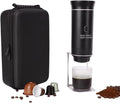 Portable Espresso Coffee maker for Travel with case – Self-Heating Travel Coffee Maker with USB-C Compatible with Ground Coffee NES &amp DG Capsules | Ideal for Camping Car Office &amp Hiking