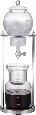 Cold Brew Drip Coffee Maker 20.3 Oz / 600 Ml Glass Dripper With Stainless Steel Stand Ideal Beverage Brewer