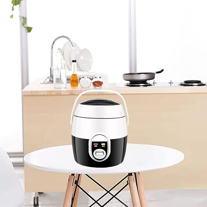 Mini Rice Cooker And Steamer Electric Rice Cookers Stainless Steel Non- Stick Inner Pot For Cooking SoupStewsGrains