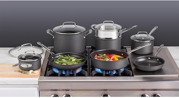 Cuisinart Chef's Classic Nonstick Hard Anodized Cookware 13 Piece Set 66-13