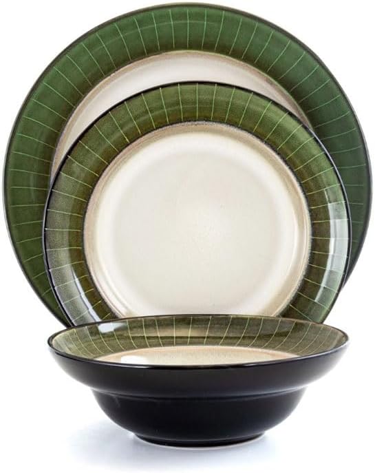 Food Plate Dish 16 Piece Stoneware Dinnerware Set Ceramic Dishes To Eat Tableware Set of Plates Dinner Sets Dining