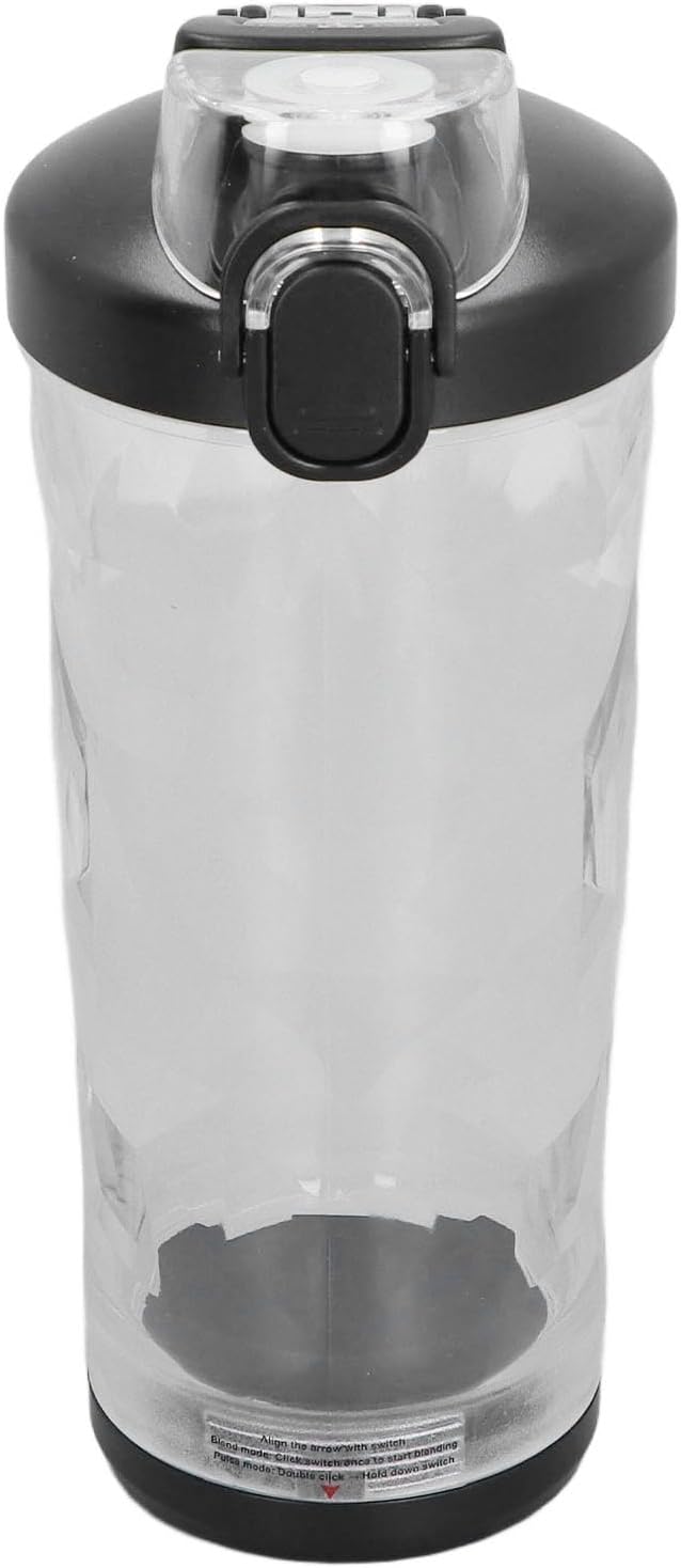 BRRNOO Bottle Portable with Stainless Steel Blades 150W 600ml 18000RPM USB Rechargeable Juicer Cup Electric Fruit Juice Mixer Personal for Travel Black