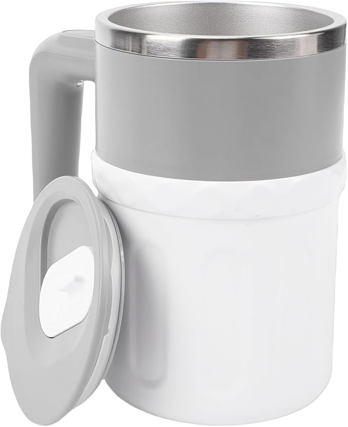 Fabater Self Stirring Coffee Mug 300ml Rechargeable Auto Magnetic High Speed Blending LED Temperature Display Travel Coffee Mug Automatic Stirrer with Stir Bar for Milk Cocoa