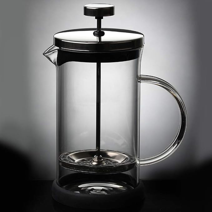 Coffee Press Filtration Stainless Steel Drinkware Manual Coffee Maker Tea Pot Portable French Press Pots(600ml)