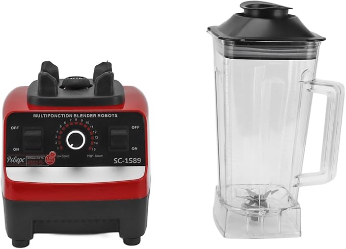 Countertop Blender Smoothie Blender 15 Speed Large Capacity Multi Function Food Processor for Smoothies Ice and Frozen Fruit for Home Kitchen Use