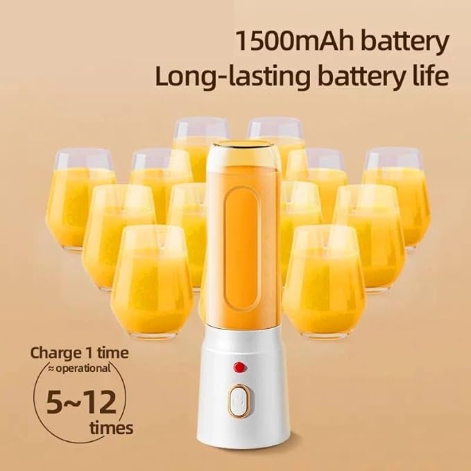 500ML Portable Electric Blender 40W USB Rechargeable Cordless Juicer High Powerful Cup Smoothie Milkshake Juice Food