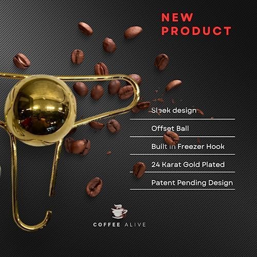 Coffee Alive Plated 24 Karat Gold Blanching Tool: Enhance Your Coffee Flavor with This Simple and Effective Tool