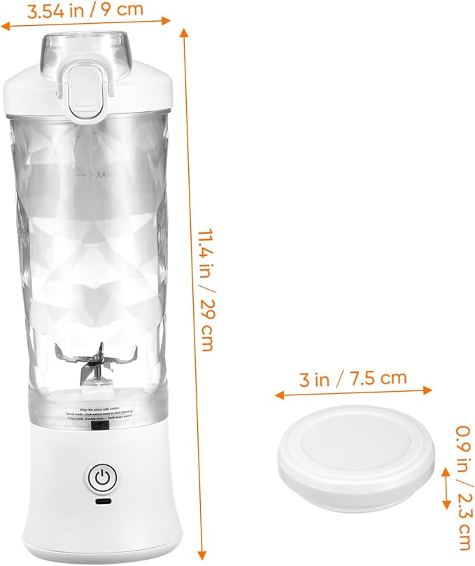 Cabilock Compact Juicer Portable Fruit Blender Rechargeable Mini Juicer Machine Fresh Juice Cup Cordless