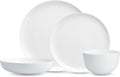 Eater x Zwiesel Fortessa Forma Fine China 16 Piece Dinnerware Set (Service for 4) White