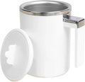 Self Stirring Coffee Mug Automatic 350ml Stirring Cup Rechargeable Coffee Electric Milkshake Rotating Blender Mixer Thermal Bottle Travel Coffee Milk MugElectric Stirring Cup(White)