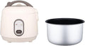 Small Rice Cooker Multifunctional Nonstick Portable Rice Cooker for Kitchen (White)
