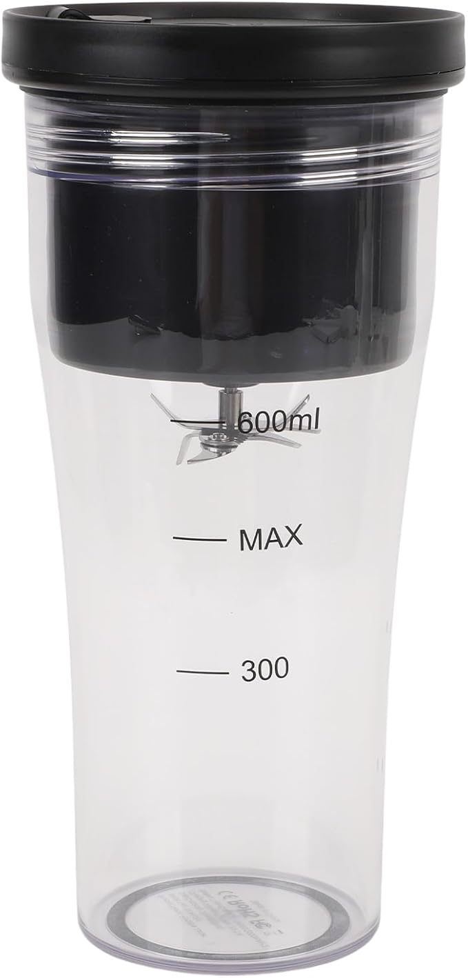 Portable Blender Cup with 6 Blades 4000mAh Battery 600ml Juice Compatible with 40oz Cups for Travel Gym Home