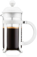 Bodum 12oz Java French Press Coffee Maker High-Heat Borosilicate Glass White- Made in Portugal