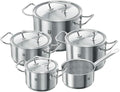 Zwilling HENCKELS J.A Cookware Set 9 Pieces Twin Classic Steel