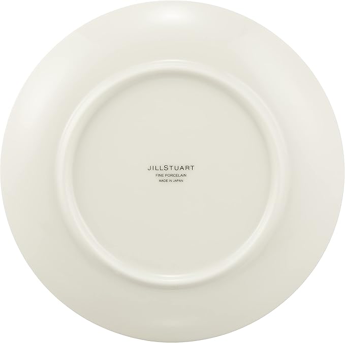 Narumi 41635-33357 Jill Stuart Dinnerware Set White Ribbon Pattern Set of 2 Stylish Cute 4-Piece Set Made in Japan Gift Box