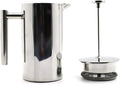 Double-Walled Stainless Steel French Press Coffee Maker - Rust-Free 304 Grade Steel - Granule-Free Coffee and Tea Brewer - Stylish and Durable Design 32oz