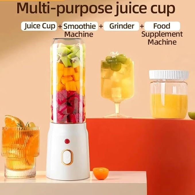 500ML Portable Electric Blender 40W USB Rechargeable Cordless Juicer High Powerful Cup Smoothie Milkshake Juice Food