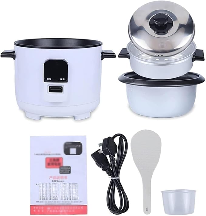 Mini Electric Cooker 3L Rice Cooker with Steamer Smart Insulation Household Multifunctional Non-Stick CookwareMulti-Function Rice Cooker