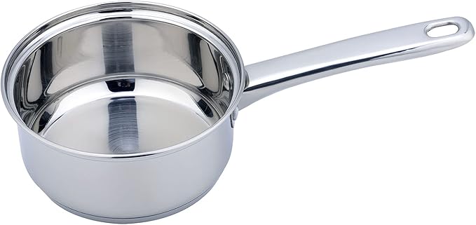 Switzerland 7 Stainless Steel AISI 430 7-Piece Cookware Set with Tempered Glass Lids with Valve - Suitable for Gas Electric Ceramic and Induction Cookers