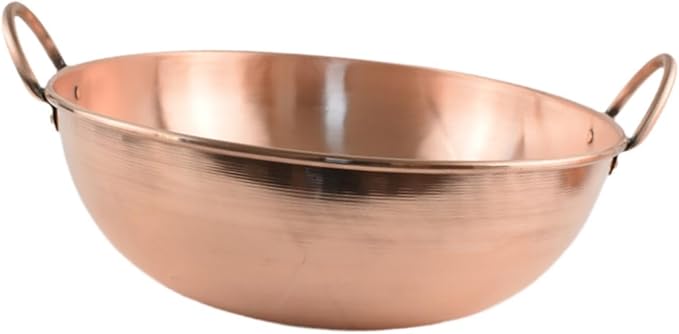 Copper Cooking Set with Handles and Lid 30cm Copper-38cm