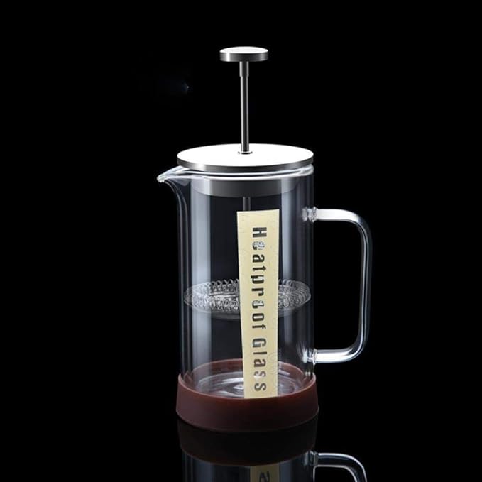 Coffee Maker - Stainless Steel &amp Glass French Coffee PressDouble Wall Thermal Insulated Borosilicate Glass Coffee Press. (Size : 500ML)