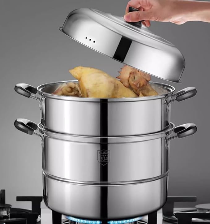 Kitchen Cooking Sets Cooking Pot Frying Pan Pot Set Combination Stainless Steel Steamer Frying Pan Cookware Set Cookware Sets