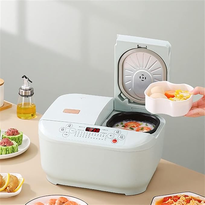 Double-boiler Rice Cooker Home Use Smart All-in-one Dual-combination Multi-function Double-boiler Small Rice Cooker