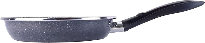 Magefesa K2 Gransasso Set of 3 Frying Pans 20/24/28 cm Vitrified Steel Exterior Grey Non-Stick Two-Layer Stone Effect Special Induction 50% Energy Saving
