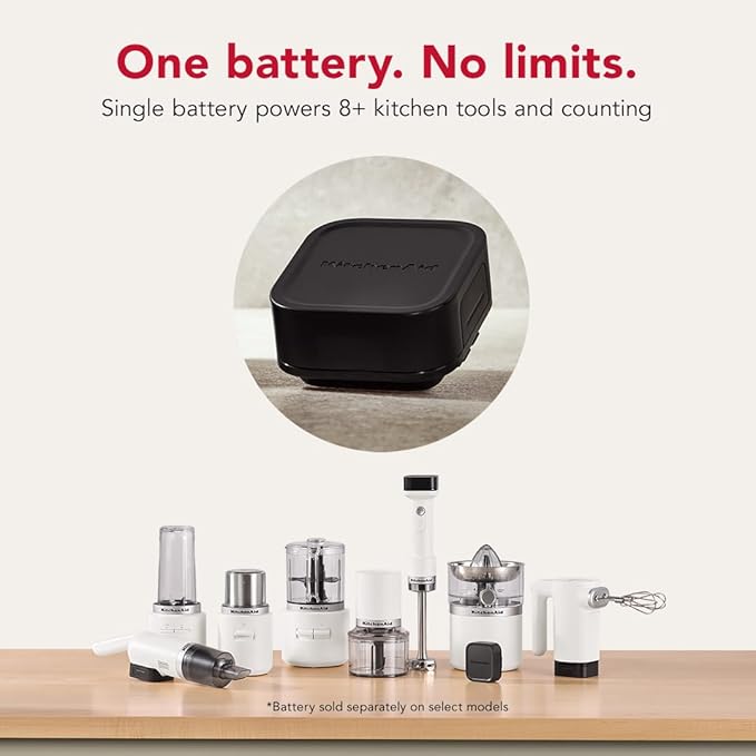 KitchenAid Go Cordless Personal Blender - battery sold separately KSBR200 Porcelain White