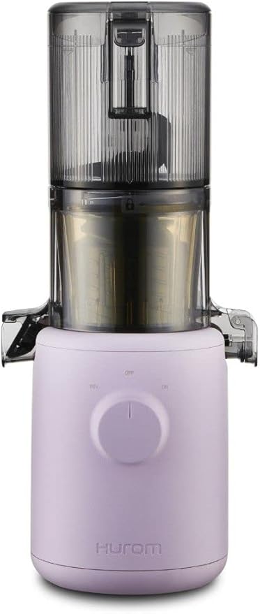 Hurom H310A Renewed Personal Self Feeding Slow Masticating Juicer - Lavender | Easy-Clean Max Yield Quiet Motor - Hopper Fits Whole Produce - BPA Free