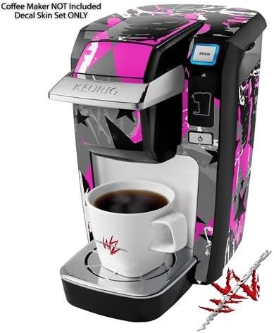 Decal Style Vinyl Skin compatible with Keurig K10 / K15 Mini Plus Coffee Makers SceneKid Pink (COFFEE MAKER NOT INCLUDED)