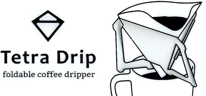 Tetra Portable Coffee Drip Stores Flat Matte Finish 1.5 Cups by Munieq