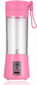 Hofumix Fruit Juicer Rechargeable Portable Juice Blender Breakfast Smoothie Maker Cup Fruit Mixing Machine Mini Protein Shake Maker Electric Mixer Cup with USB Charging Cable (Pink)