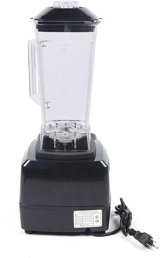 Smoothie Blender Heavy Duty Household Grade Blender Variable Speed Control Large Countertop Blender 6 Blades Ice Crusher for Milk-shakes Green Smoothies Dry GrindHot Soup Ice Cream Juice (Black