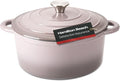 Hamilton Beach 5.5-Quart Enameled Cast Iron Dutch Oven with Lid | Heavy-Duty Pot for Braising Roasting &amp Baking | Gray