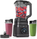 Niinja Detectt Power Blender Pro Personal 2 24 oz Single Serve Blend Sense Technology 1800 W 72 oz Pitcher Variable Speed Control To Go Cups color black (model 301)