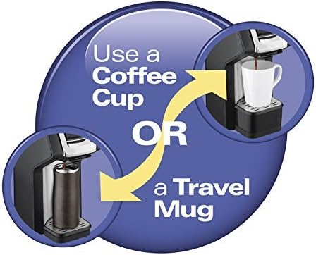 Hamilton Beach 49979 FlexBrew Single-Serve Coffee Maker Compatible with Pod Packs and Grounds Black and Chrome