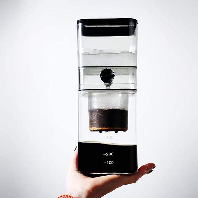 Coffee Dripper Pot Ice Cold Brew 400ML Mini Ice Drip Coffee Filter Portable Reusable Glass Percolators Espresso Coffee Maker Household Tools