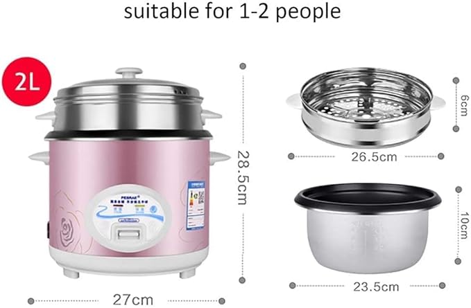 Rice Cooker and Steamer Household Non-Stick Rice Cooker Warm Function for 1-8 People (4L700W) ()