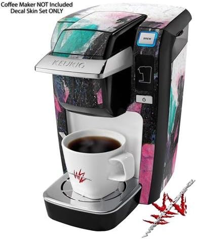 Decal Style Vinyl Skin compatible with Keurig K10 / K15 Mini Plus Coffee Makers Graffiti Grunge (COFFEE MAKER NOT INCLUDED)