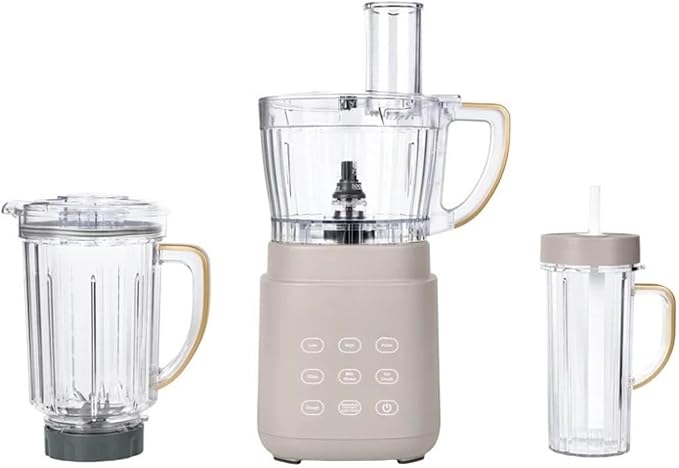 3-in-1 Kitchen System with Powerful Motor Food Processor Personal Blender &amp Multiple Functions for Smoothies (Porcini Taupe)