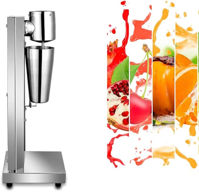 Electric Milkshake Maker Ice Cream Mixer Machines 110V Commercial Drink Smoothie Blender for Coffee Shops Tea Stores to Making Fruit Tea Coffee Stirred Drinks (1 Head 650ml)