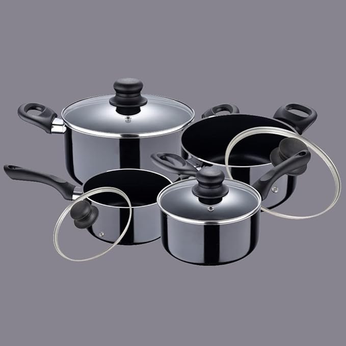 Kitchen 4 Piece w/Forged Aluminium Pan Set Kitchen Utensils Various Kitchen Pots (Color : A Size A (A
