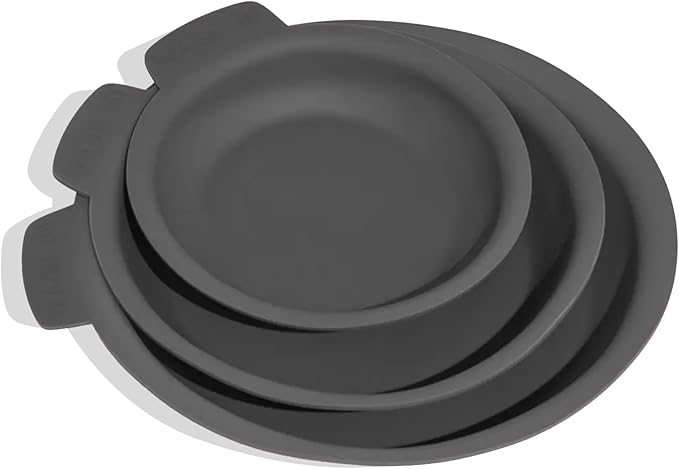 Made In Cookware | 3 Piece Set (Includes 81012) Frying Pan Protectors | Graphite | Molded Silicone | Dishwasher Safe
