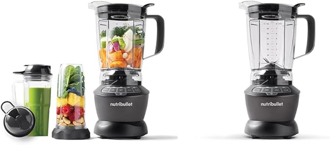 nutribullet 1200W Blender Combo with 64oz Pitcher 32oz Cup 24oz Cup and 1200W 64oz Blender