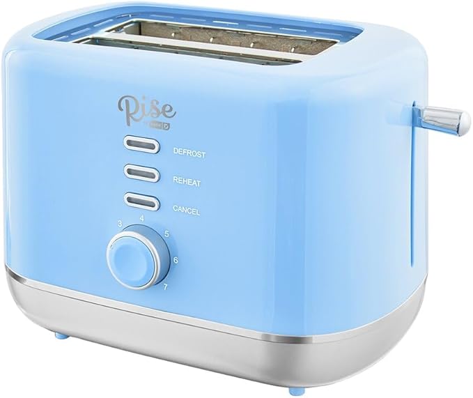 Plastic Blue 2 Slot Toaster 7.4 in. H X 7.2 in. W X 11.1 in. D