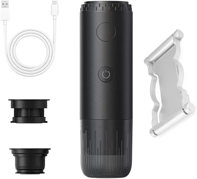 Portable Coffee Maker With USB Charging For Travel Camping Office Or Car Use - Espresso Machine Compatible With On-the-Go Lifestyle(b)